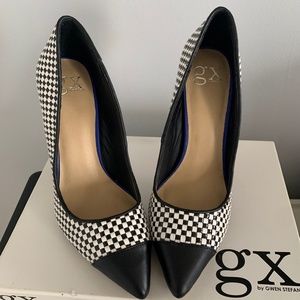 GX by Gwen Stefani- Black and White Checkered Stiletto